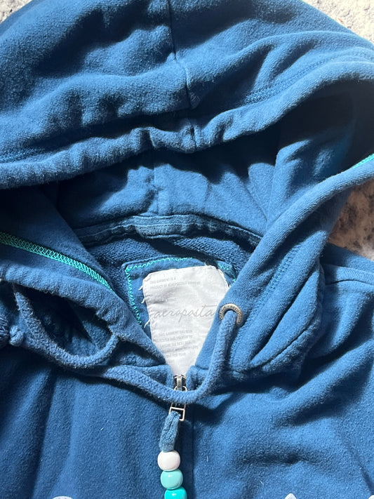 Vintage Aeropostale zip up with cute bead zipper 
