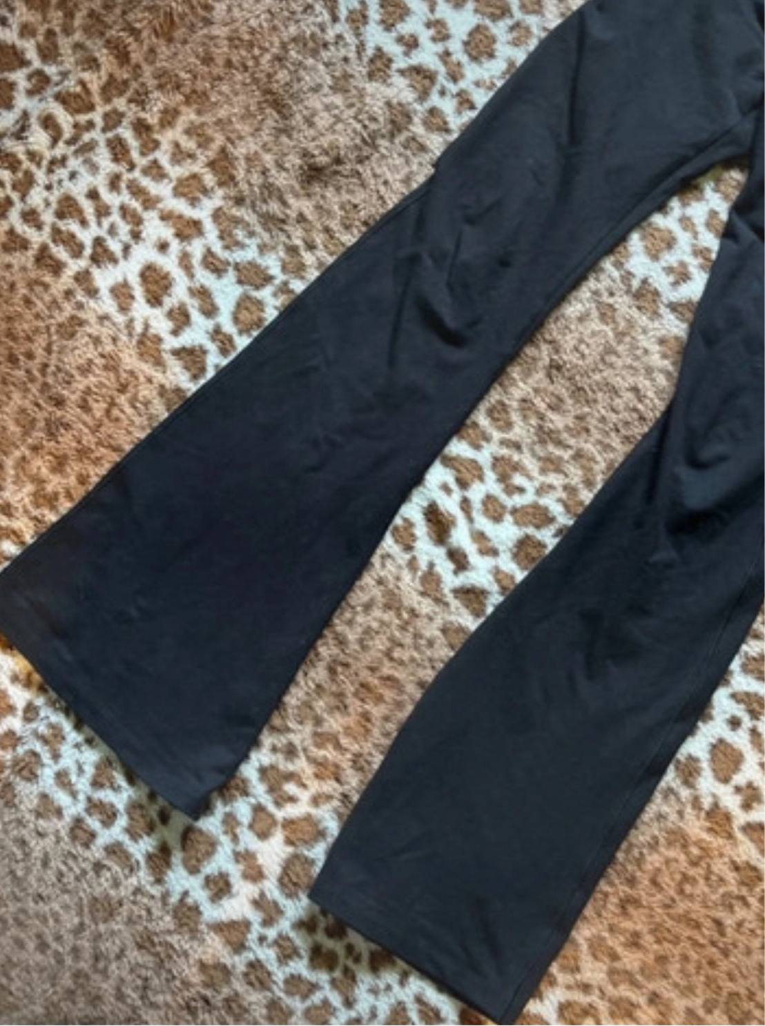 Y2K Victoria’s Secret pink vintage fold over leggings flare