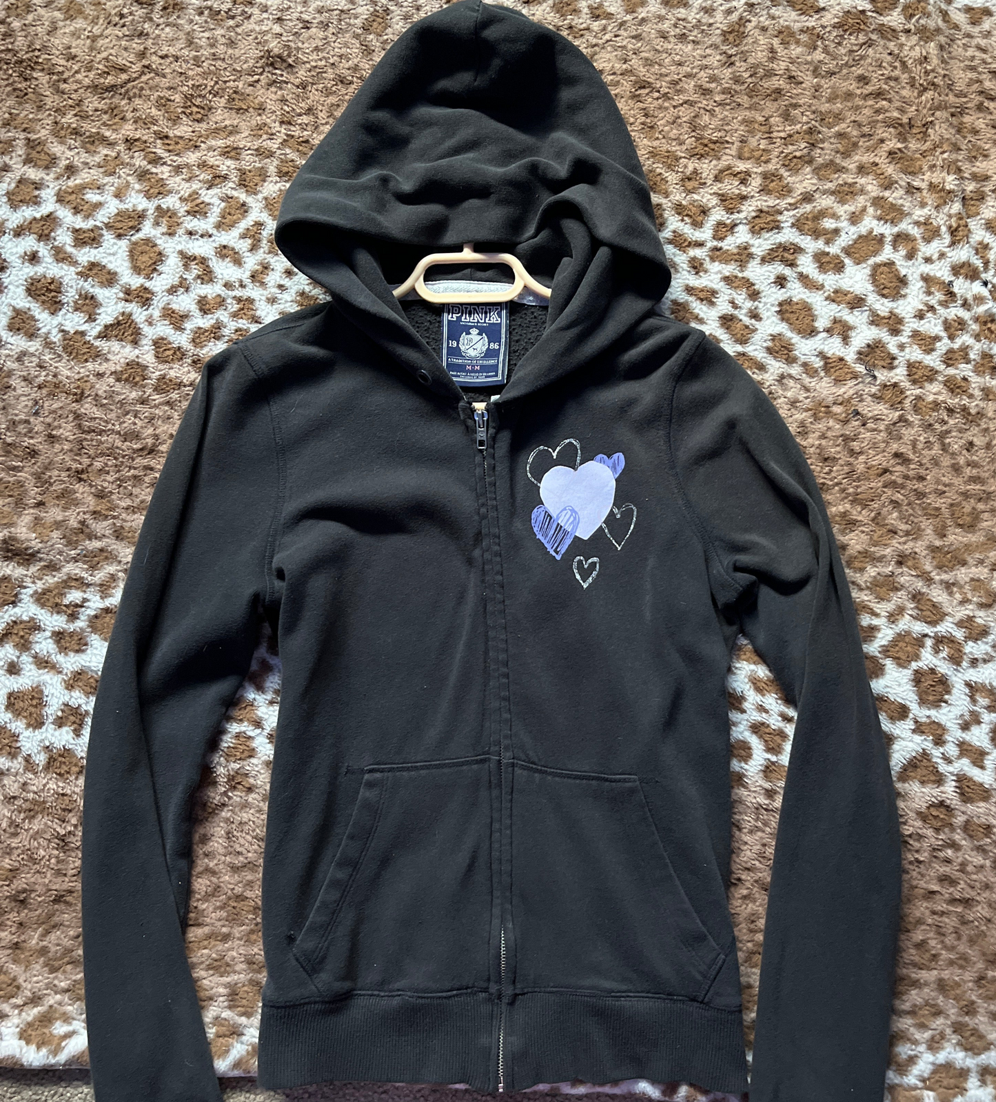 Vintage Victoria Secret pink zip up