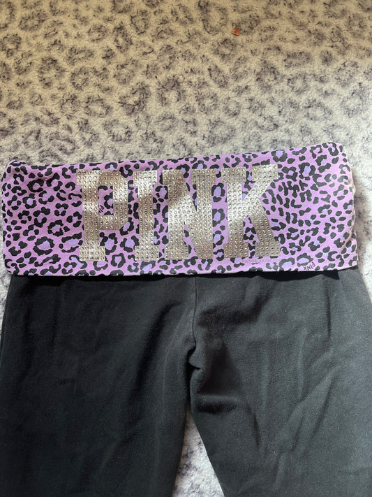 Vintage Victoria’s Secret leopard print flare leggings flare xs